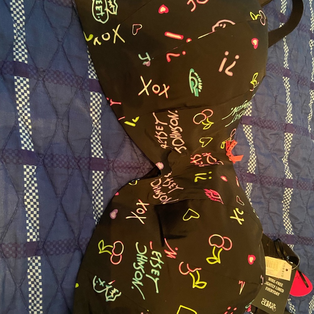 Torrid’s Betsy Johnson Colorful Graphic Print Bra